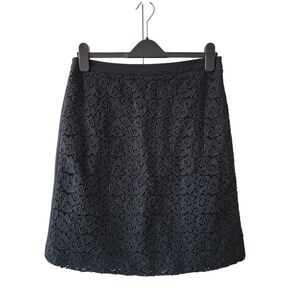 BOSS Hugo Boss Black Floral Guipure Lace Skirt